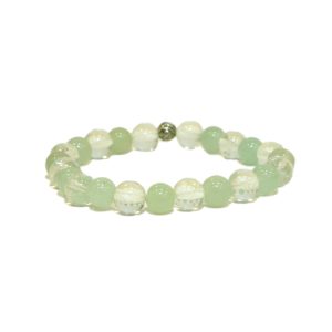 GREEN AVENTURINE WITH CLEAR QUARTZ