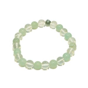 GREEN AVENTURINE WITH CLEAR QUARTZ